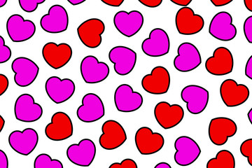 Love background for Saint Valentines day, greeting design