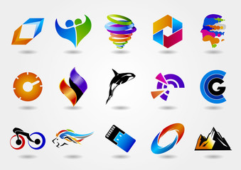 Logo set,logo collection,idea logo,creative logo design template,vector logo template