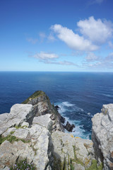 beautiful landscape of the coast at Capepoint in Cape town