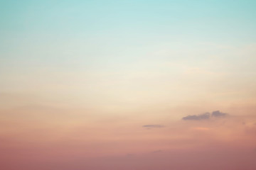 A soft cloud background with a pastel colored