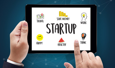 Startup New Beginning   Solution  for Goals Start Your Life lifestyle begin Beginning businessman business