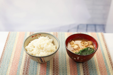 おいしそうな和風朝食