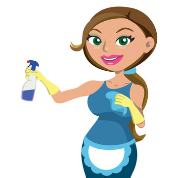 Women providing house cleaning service