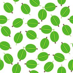 gooseberries, vector seamless background.