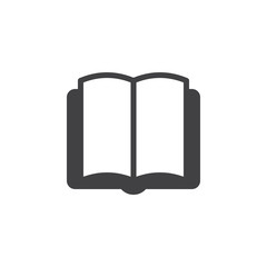 Book  icon vector, filled flat sign, solid pictogram isolated on white. Symbol, logo illustration