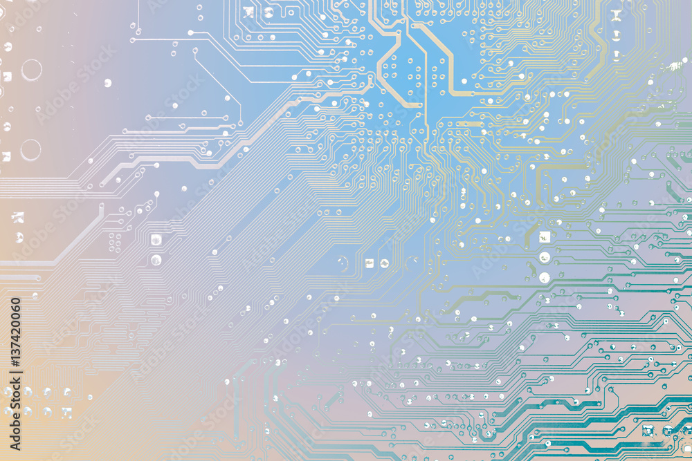 Poster circuit board. electronic computer hardware technology. motherboard digital chip. tech science backg