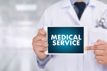 MEDICAL SERVICE  Healthcare  modern medical  Doctor concept ,