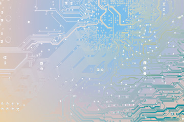 Circuit board. Electronic computer hardware technology. Motherboard digital chip. Tech science background. Integrated communication processor. Information engineering component.