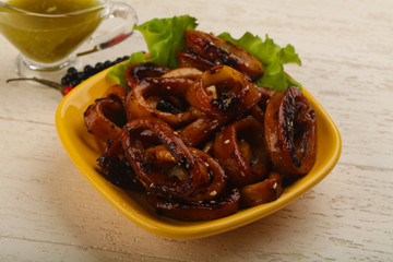 Squid teriyaki ring