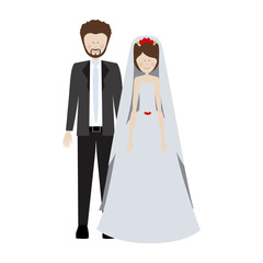 people married couple icon image, vector illustration