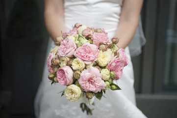 Bridal bouquet of flowers
