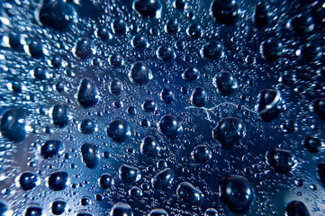 Water drops on the surface