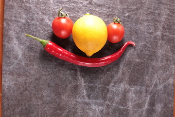 набор овощей и фруктов