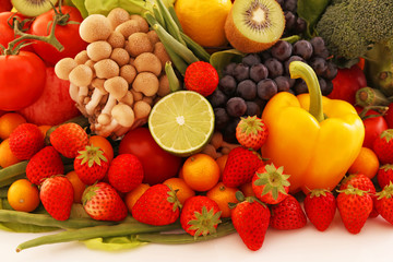 Naklejka na ściany i meble 新鮮な野菜と果物　 