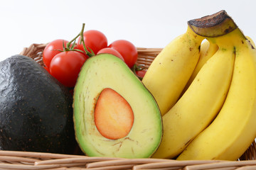 新鮮な野菜と果物　
