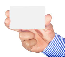 Fototapeta premium Hand holding card