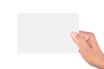Fototapeta premium Hand holding card