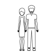 people couple together icon image, vector illustration