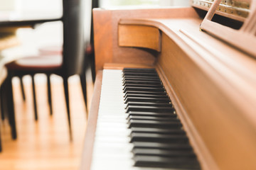Upright piano keyboard or piano keys © The Adaptive