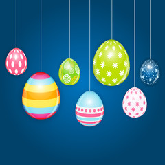 Happy Easter Spring Holiday Background Illustration