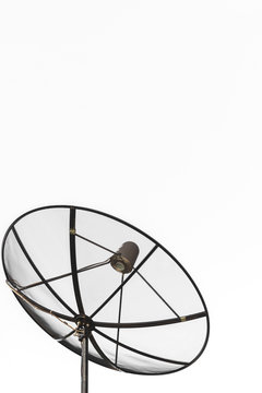 Satellite dish communication technology network.
