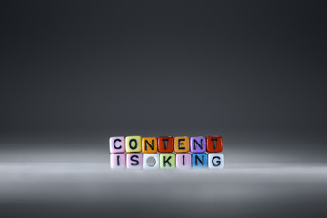 Content is king concept words concept