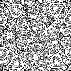 Naklejka premium Ethnic decorative ornamental seamless pattern