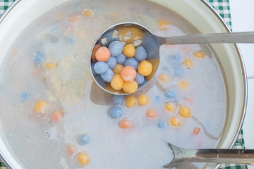 Prepare  cook Thai dessert Balls