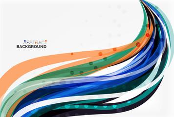 Colorful wave abstract background