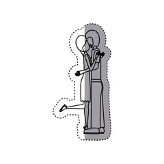 people in love couple icon, vector illustration image