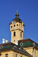 Tower-clock of town hall in Szeged,Hungary