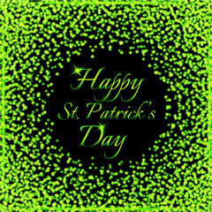 Happy Saint Patrick's Day background. Postcard, card, flyer, banner template