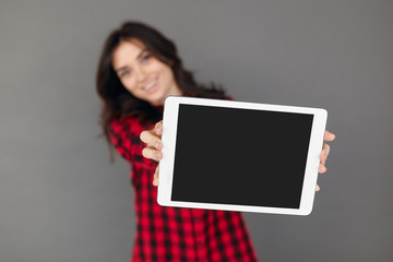 Empty screen digital tablet computer