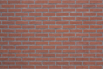 horizontal part of red brick wall
