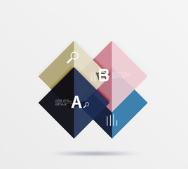 Vector square banner