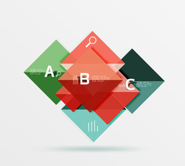 Vector square banner