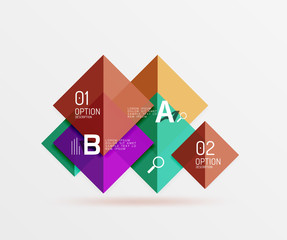 Vector square banner