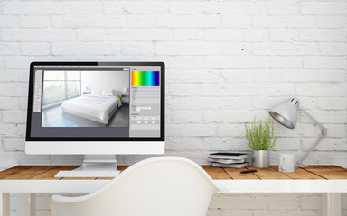 briks studio with copyspace interior design