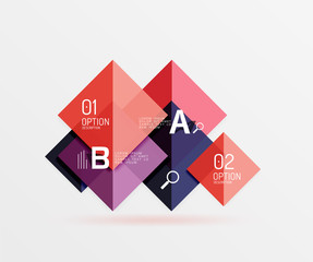 Square geometric abstract background