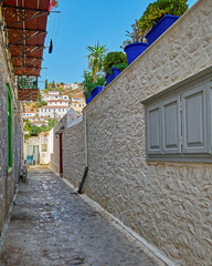 Hydra island, Greece, picturesque alley