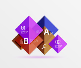 Square geometric abstract background