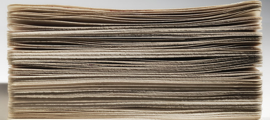 Irregular cartons stacked horizontally