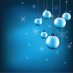 snowflake on background and in vector