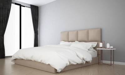 Fototapeta na wymiar the interior of modern bedroom design