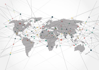 Internet connection, abstract sense of science and technology graphic design.