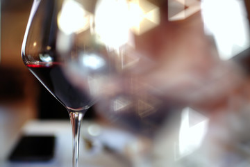 glass alcohol background blur concept