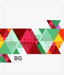 Obraz premium Triangle modern mosaic geometric template