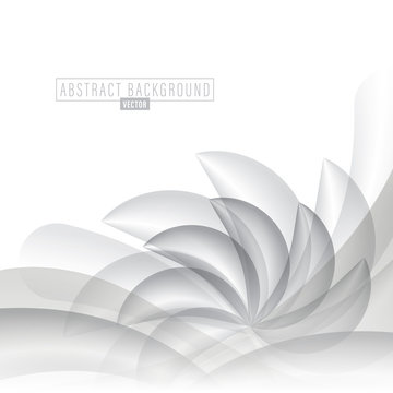 White abstract curve background