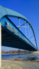 Abstract side view to a bridge
