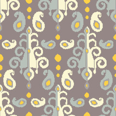 Ethnic boho seamless pattern. Ikat. Print. Repeating background. Cloth design, wallpaper.
